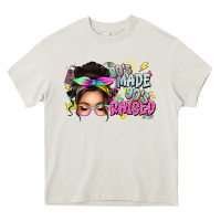 Cream 80s made 90s raised messy bun Heavy Core Tee - texasbilliewilder
