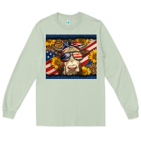 Matcha Western 4th Of July Cow Long Sleeve Tee - LillyAllenDesigns