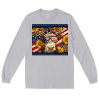 Moon Dust Western 4th Of July Cow Long Sleeve Tee - LillyAllenDesigns