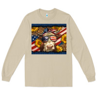 Mushroom Western 4th Of July Cow Long Sleeve Tee - LillyAllenDesigns
