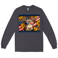 Smoke Western 4th Of July Cow Long Sleeve Tee - LillyAllenDesigns