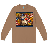 Toasted Coconut Western 4th Of July Cow Long Sleeve Tee - LillyAllenDesigns