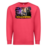 Cardinal Halloween Wolf Premium Sweatshirt - LillyAllenDesigns