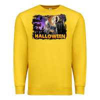 Lemon Halloween Wolf Premium Sweatshirt - LillyAllenDesigns