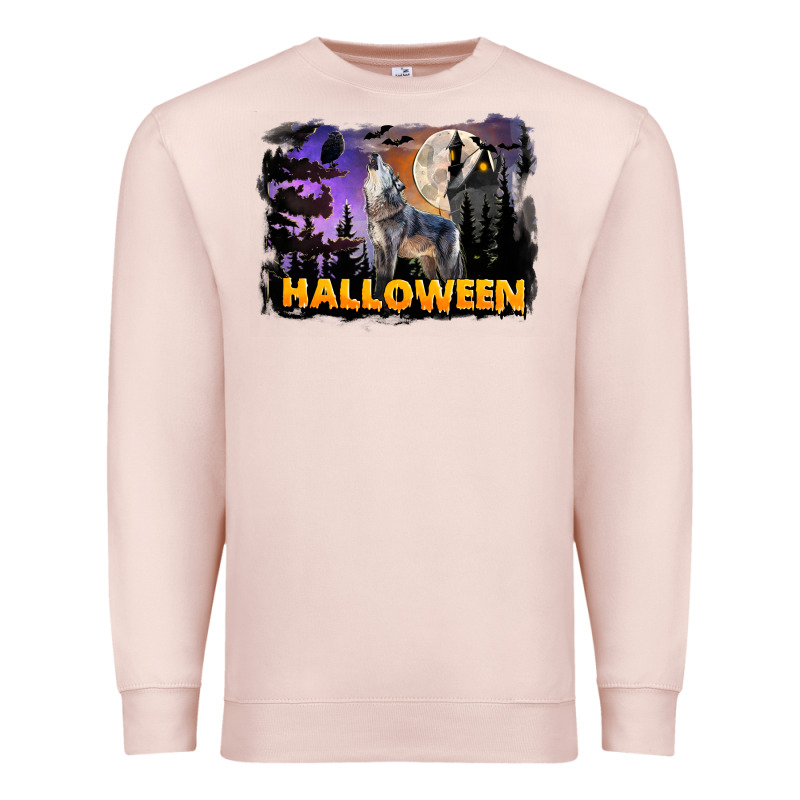 Halloween Wolf Premium Sweatshirt by LillyAllenDesigns | Teevron