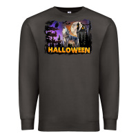 Smoke Halloween Wolf Premium Sweatshirt - LillyAllenDesigns