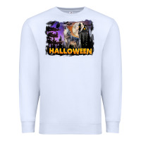White Halloween Wolf Premium Sweatshirt - LillyAllenDesigns