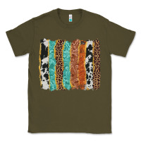 Army Green western brushstroke Classic Tee - AdoDesignShop
