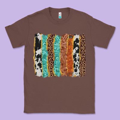 Western Brushstroke Classic Tee Designed By Adodesignshop