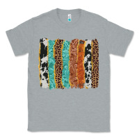 Heather Grey western brushstroke Classic Tee - AdoDesignShop