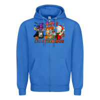 True Royal Happy Hallothanksmas goats Zipper Hoodie - NancyCooperArtShop