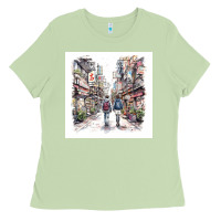 Matcha Japan Street Ladies Tee - Unal Design