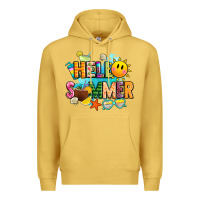 Antique Gold hello summer Premium Hoodie - JahusDesignShop