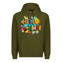 Army Green hello summer Premium Hoodie - JahusDesignShop