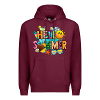 Burgundy hello summer Premium Hoodie - JahusDesignShop
