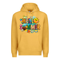 Mustard hello summer Premium Hoodie - JahusDesignShop