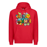 Red hello summer Premium Hoodie - JahusDesignShop
