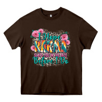 Chocolate Brown i hope karma slaps you in the face before i do Heavy Core Tee - Zillion Design Studio