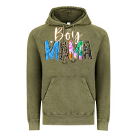 Vintage Olive boy mama  black Vintage Hoodie - JahusDesignShop