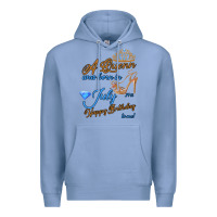 Colony Blue A Queen Was Born In July 24th Happy Birthday Premium Hoodie - Bettercallsaul
