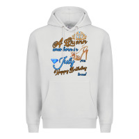 Dove Grey A Queen Was Born In July 24th Happy Birthday Premium Hoodie - Bettercallsaul
