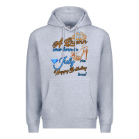 Heather Grey A Queen Was Born In July 24th Happy Birthday Premium Hoodie - Bettercallsaul
