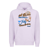 Lilac A Queen Was Born In July 24th Happy Birthday Premium Hoodie - Bettercallsaul
