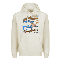 Oatmeal Heather A Queen Was Born In July 24th Happy Birthday Premium Hoodie - Bettercallsaul