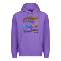 Purple A Queen Was Born In July 24th Happy Birthday Premium Hoodie - Bettercallsaul