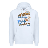 White A Queen Was Born In July 24th Happy Birthday Premium Hoodie - Bettercallsaul