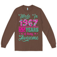 Chestnut made in 1967, 55 years of being awesome Long Sleeve Tee - Jasminsmagicworld