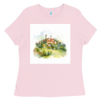 Bubblegum Pink Italy Ladies Tee - Unal Design