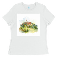 White Italy Ladies Tee - Unal Design