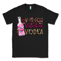 Black V is For Valentine Vodka Classic Tee - CowhideDigitalArt