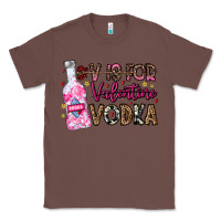 Chestnut V is For Valentine Vodka Classic Tee - CowhideDigitalArt