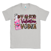 Moon Dust V is For Valentine Vodka Classic Tee - CowhideDigitalArt
