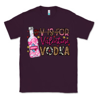 Plum V is For Valentine Vodka Classic Tee - CowhideDigitalArt