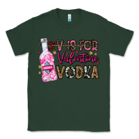 Sports Green V is For Valentine Vodka Classic Tee - CowhideDigitalArt