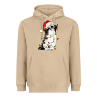 Mushroom christmas shih tzu dog Heavyweight Hoodie - LillyAllenDesigns