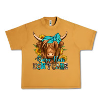 Peanut Butter barn hair don't care long haired cow Urban Heavy Tee - Jasminsmagicworld