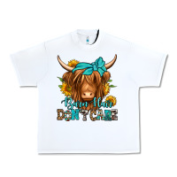 White barn hair don't care long haired cow Urban Heavy Tee - Jasminsmagicworld