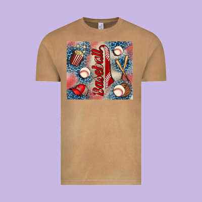 Baseball Vintage Tee Designed By Adodesignshop