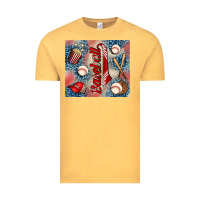 Vintage Mustard baseball Vintage Tee - AdoDesignShop