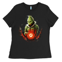 Black Grinch Ladies Tee - Unal Design