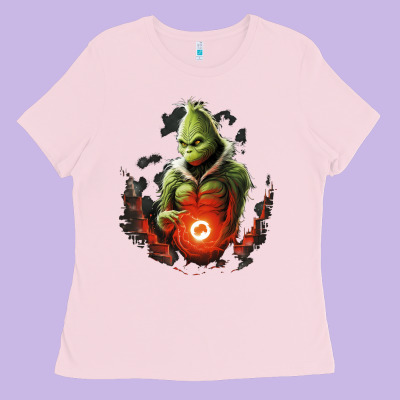 Grinch Ladies Tee Designed By Unal Design