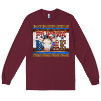 Burgundy Western Star Spangled Baby Cow Long Sleeve Tee - LillyAllenDesigns
