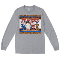 Heather Grey Western Star Spangled Baby Cow Long Sleeve Tee - LillyAllenDesigns