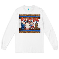 White Western Star Spangled Baby Cow Long Sleeve Tee - LillyAllenDesigns