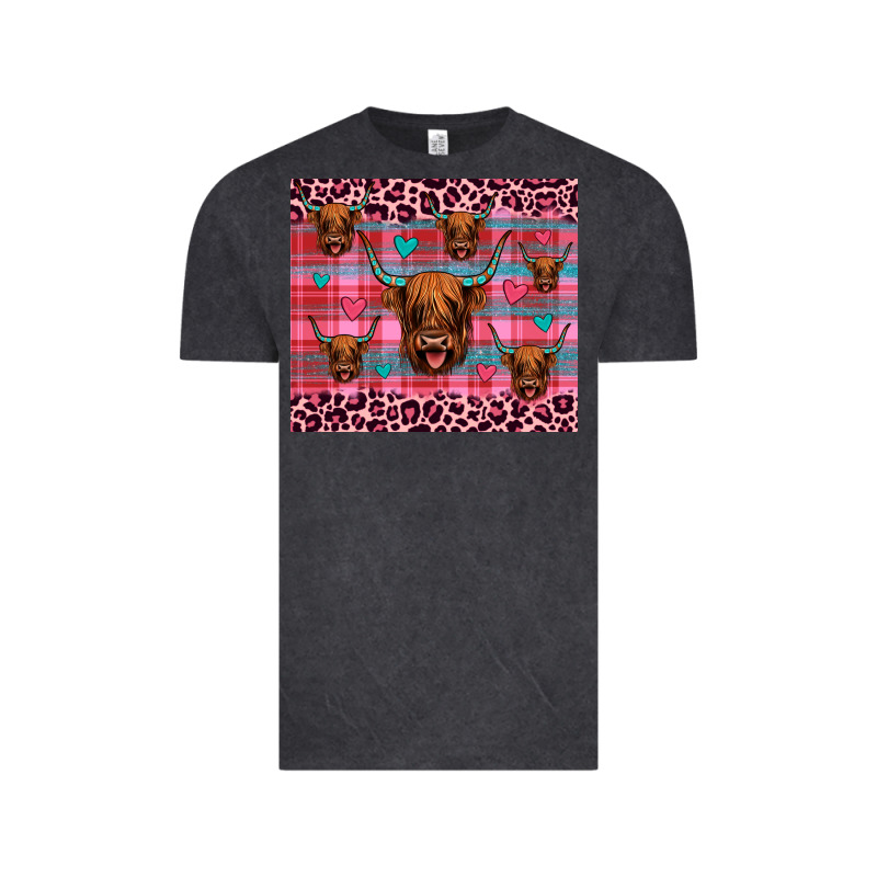 Highland Cow Valentines Vintage Tee by JahusDesignShop | Teevron