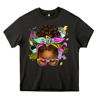 Asphalt 90s afro messy bun Heavy Core Tee - texasbilliewilder